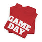 Game Day- White Text Tee