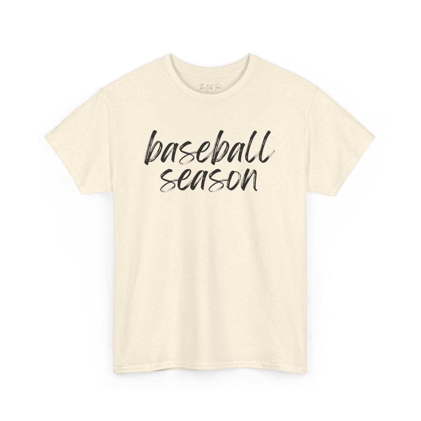 Baseball Season- Black Text Tee