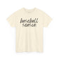 Baseball Season- Black Text Tee