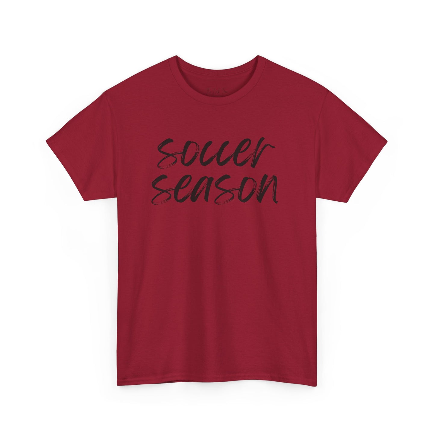 Soccer Season- Black Text Tee