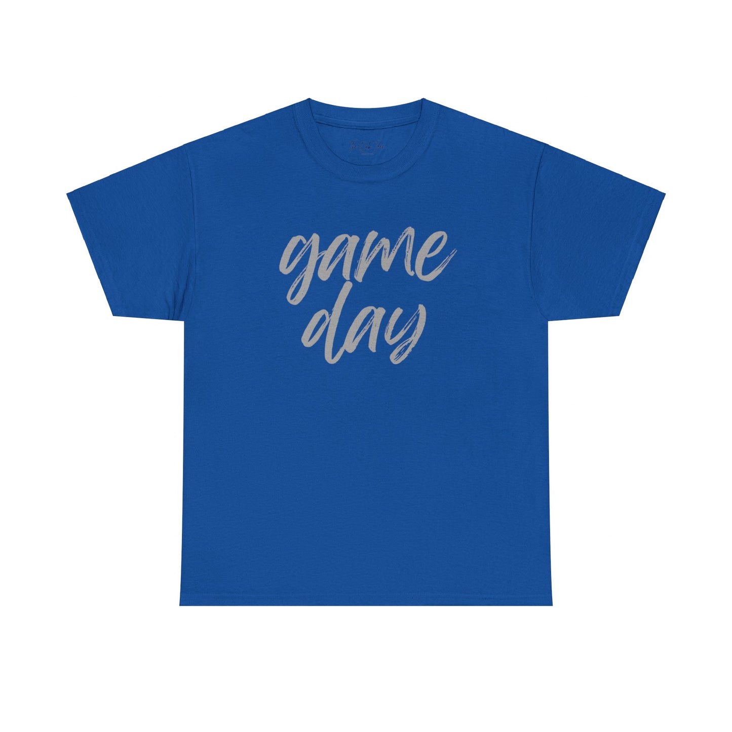 Game Day- Grey Text Script Tee