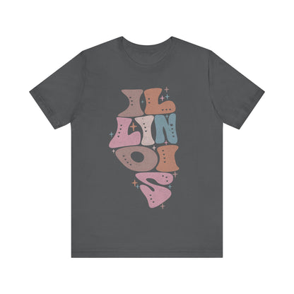 Illinois State Tee Unisex Jersey Short Sleeve Tee