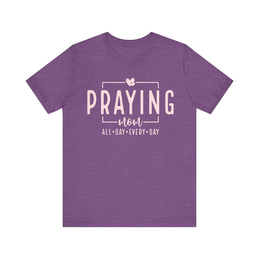 Praying Mom Unisex Jersey Short Sleeve Tee