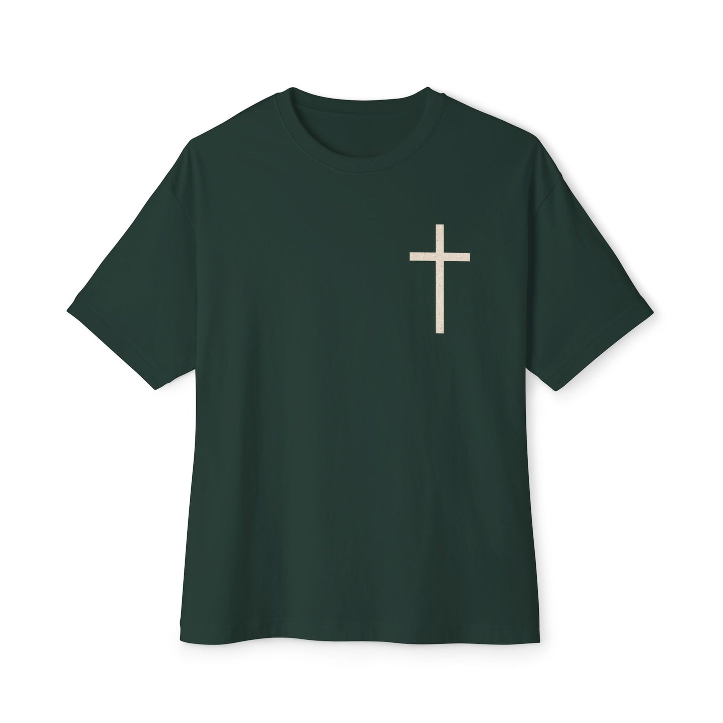 Oversized & Boxy Lift Heavy Pray Hard  Tee — Faith & Fitness Tee