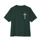 Oversized & Boxy Lift Heavy Pray Hard  Tee — Faith & Fitness Tee