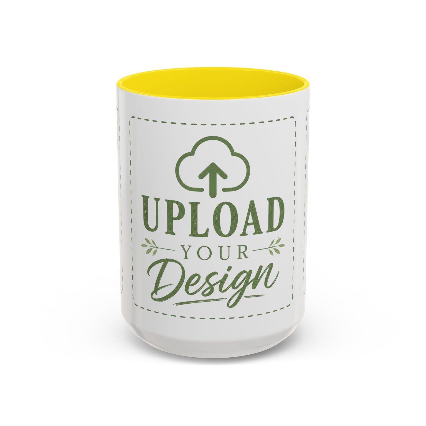 Custom Accent Coffee Mug – Custom Upload Design Ceramic Mug (11oz & 15oz)