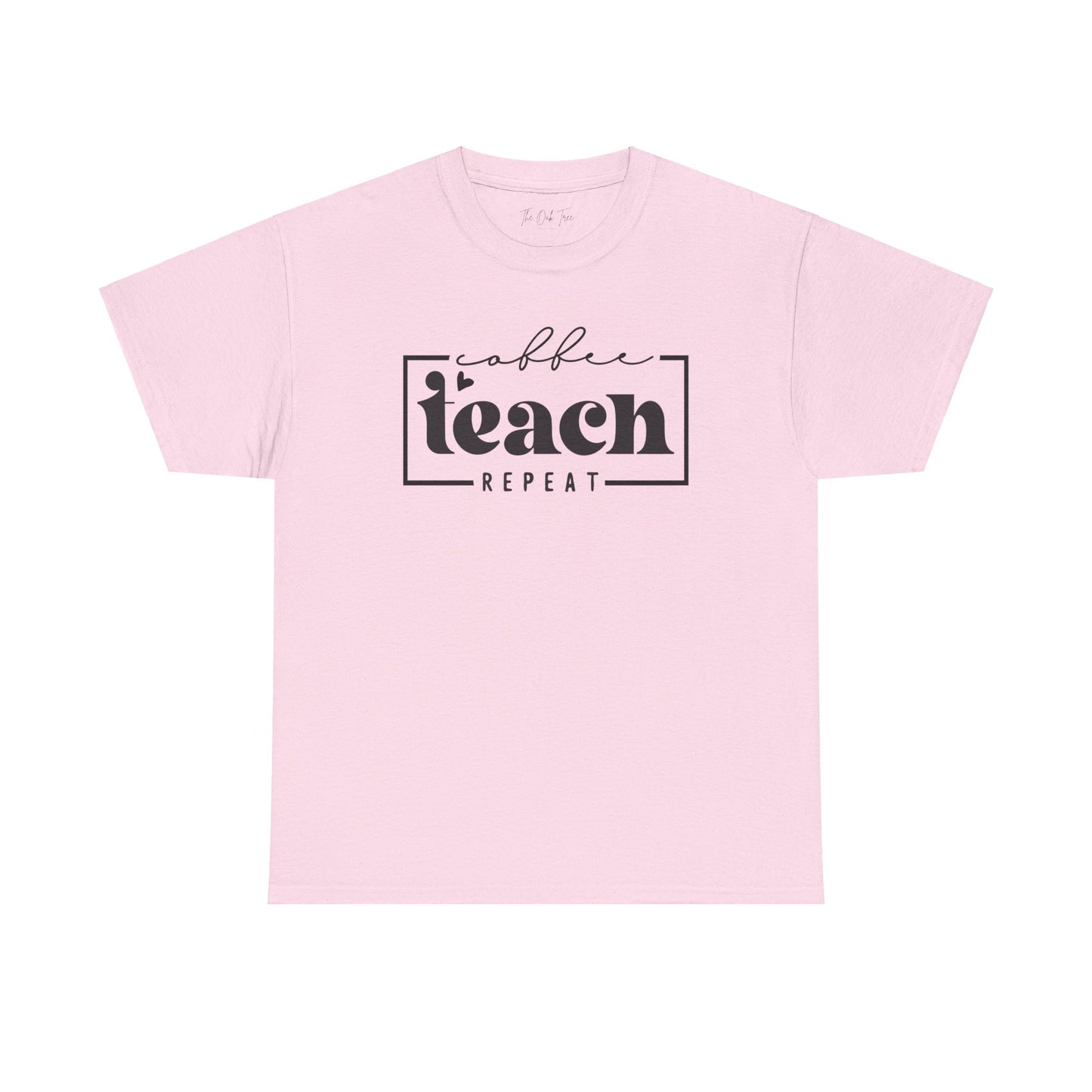 Coffee Teach Repeat Unisex Heavy Cotton Tee