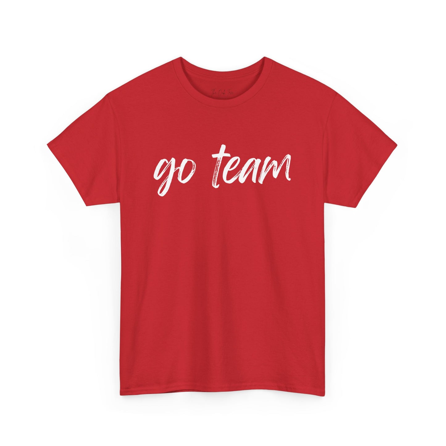 Go Team- White Text Tee