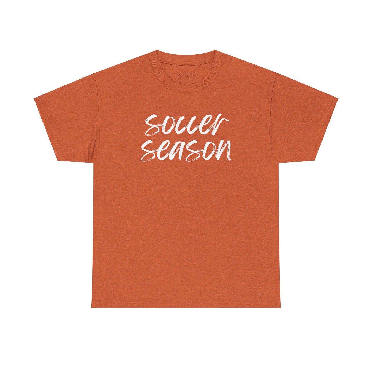 Soccer Season- White Text Tee