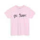 Go Team- Black Text Tee