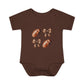 Baby Bodysuit — Football & Bow Pattern Infant Onesie (Cute Game Day Outfit)