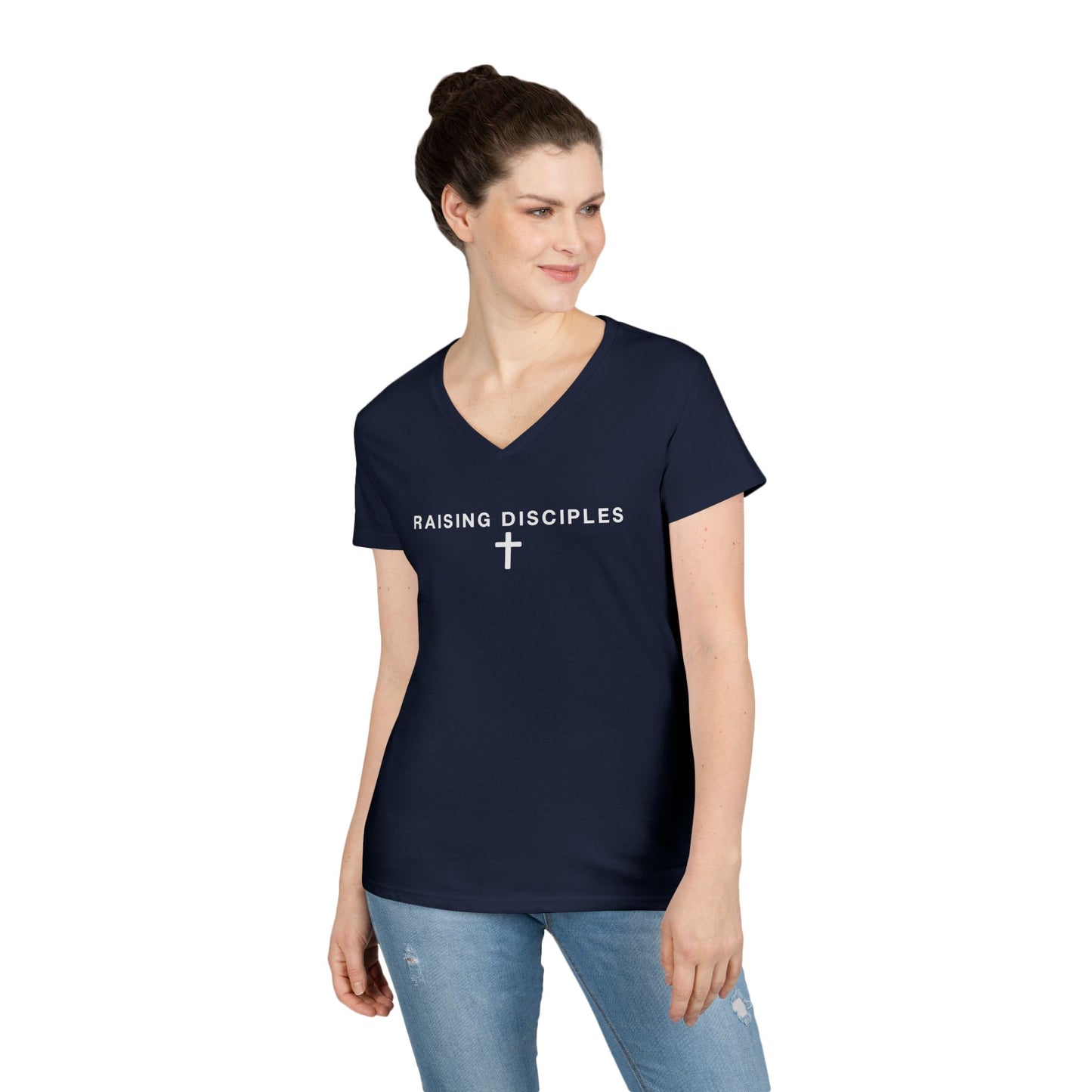 Raising Disciples Women’s V-Neck Tee