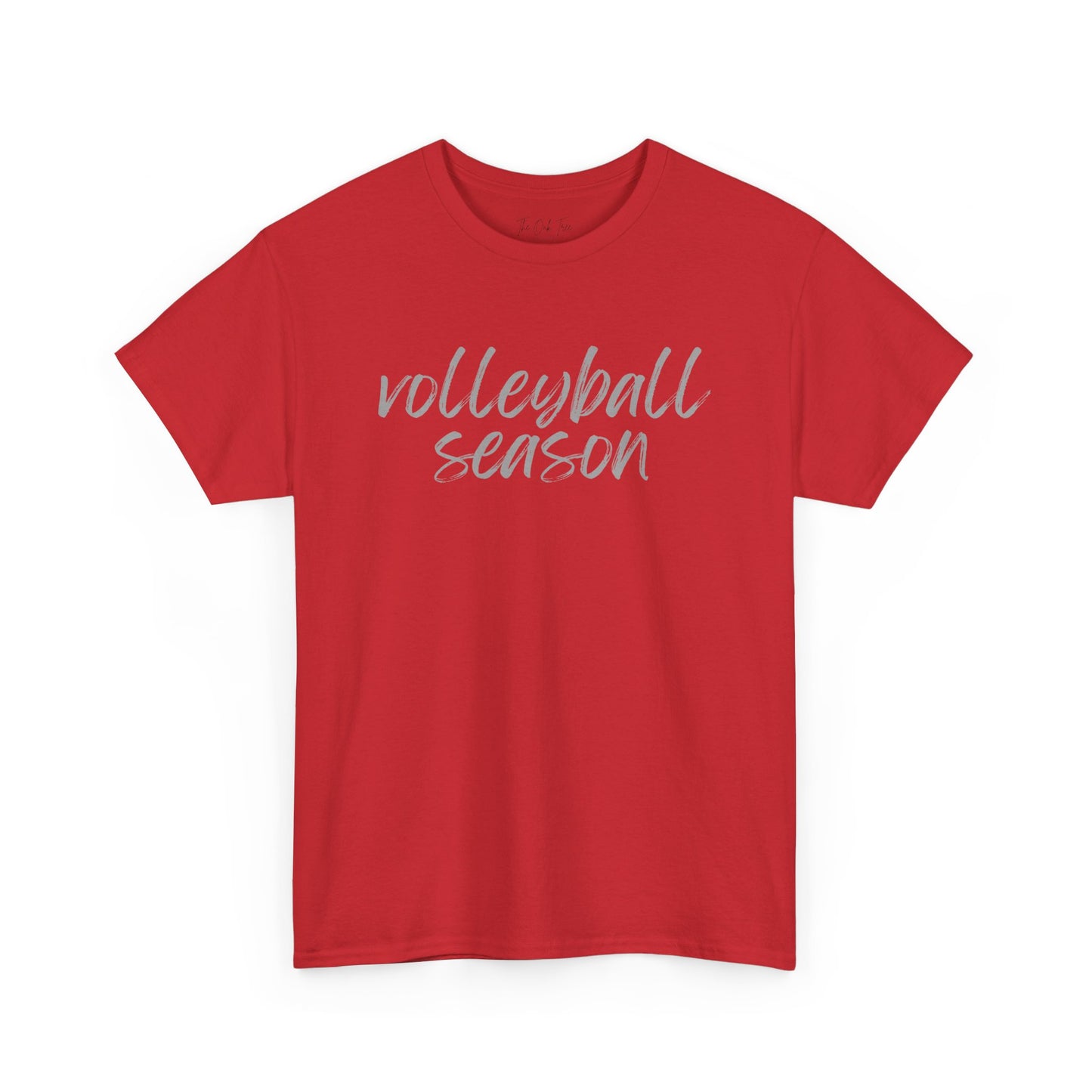 Volleyball Season- Grey Text Tee