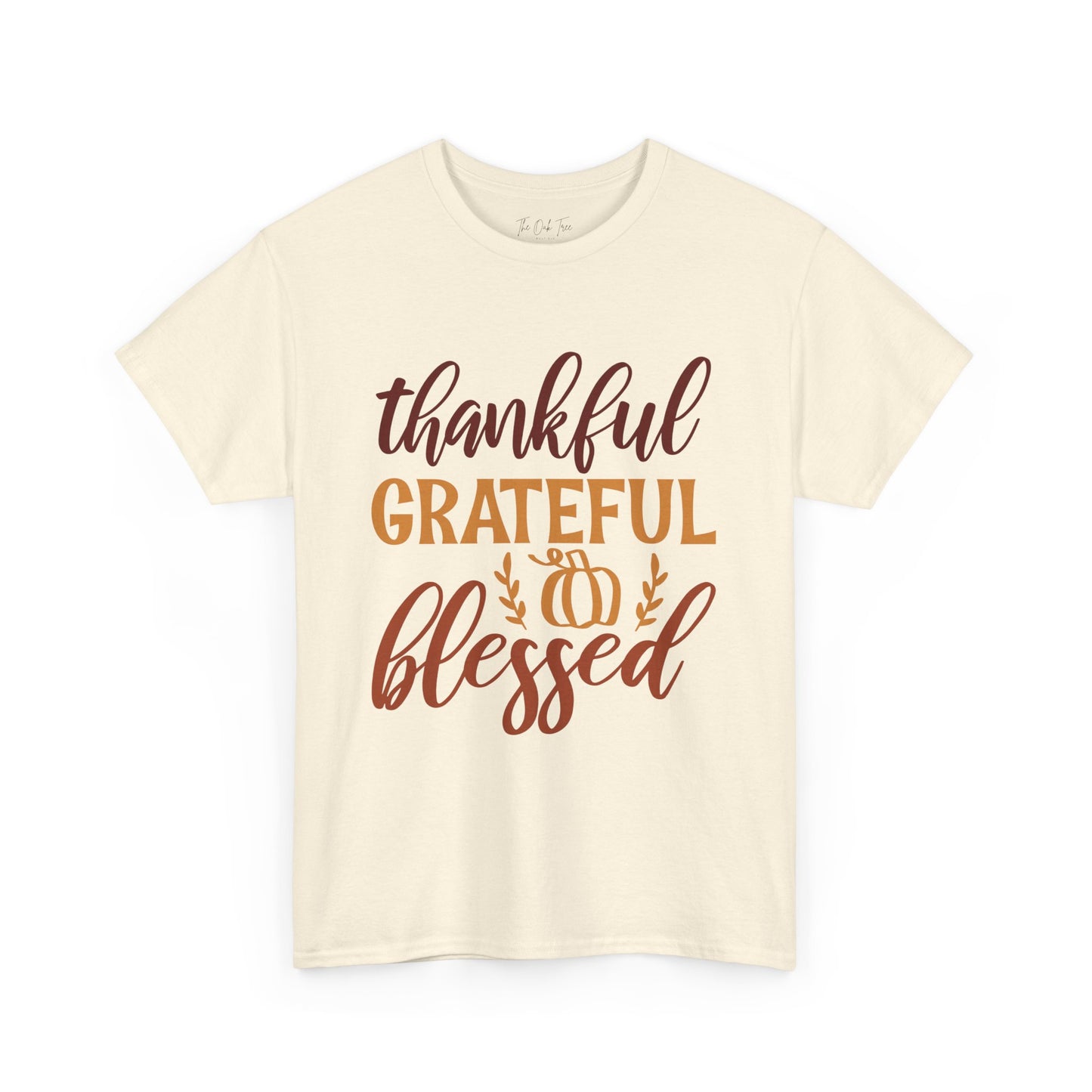 Thankful Grateful Blessed Unisex Heavy Cotton Tee
