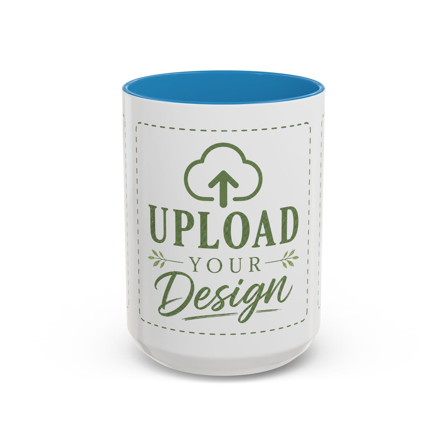 Custom Accent Coffee Mug – Custom Upload Design Ceramic Mug (11oz & 15oz)
