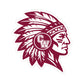 CW Indians Die-Cut Vinyl Sticker — Maroon CW Indians Logo