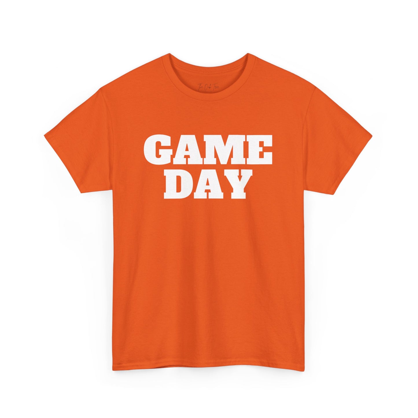 Game Day- White Text Tee