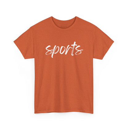 Sports- White Text Tee