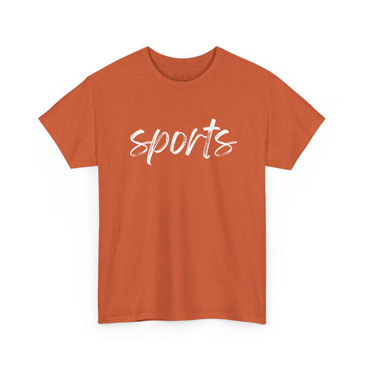 Sports- White Text Tee