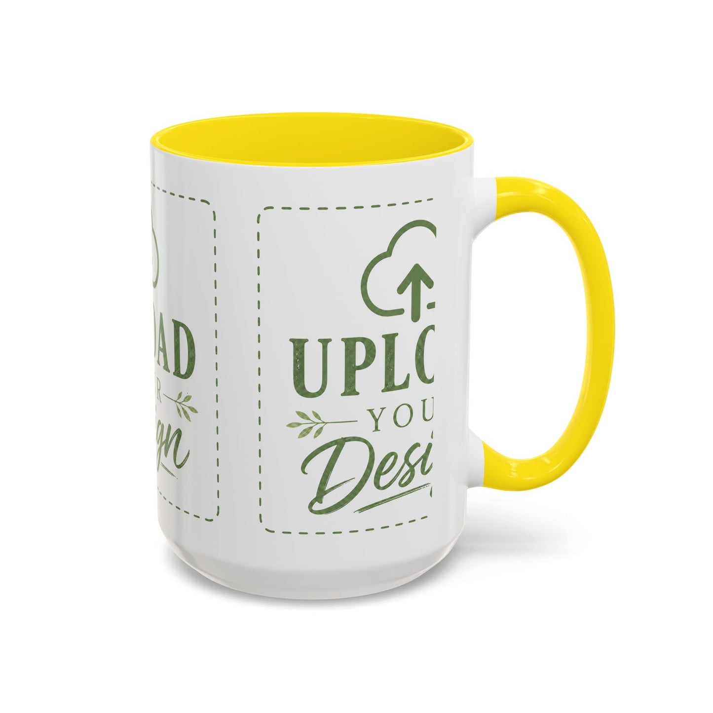 Custom Accent Coffee Mug – Custom Upload Design Ceramic Mug (11oz & 15oz)