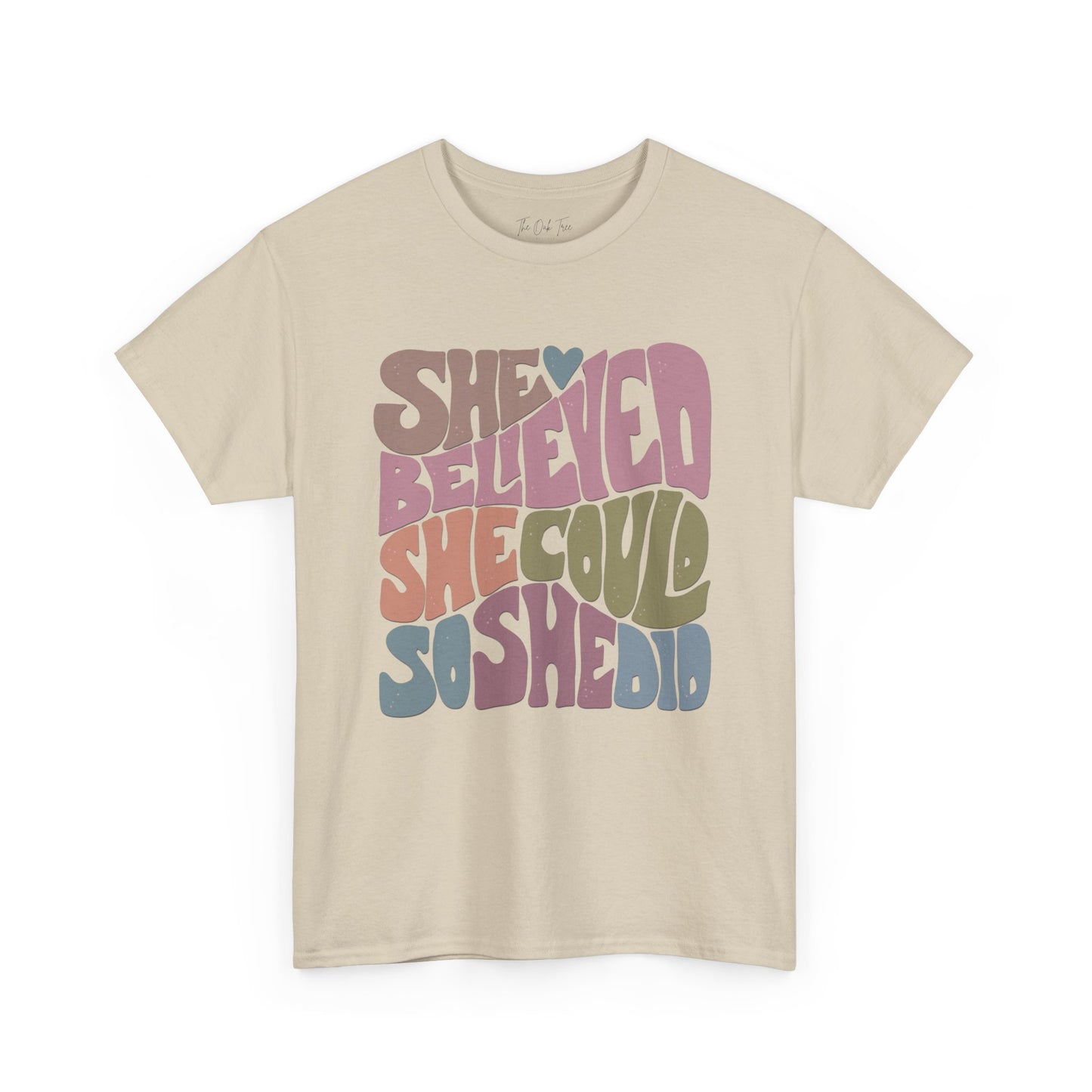 She Believed She Could So She Did Unisex Heavy Cotton Tee