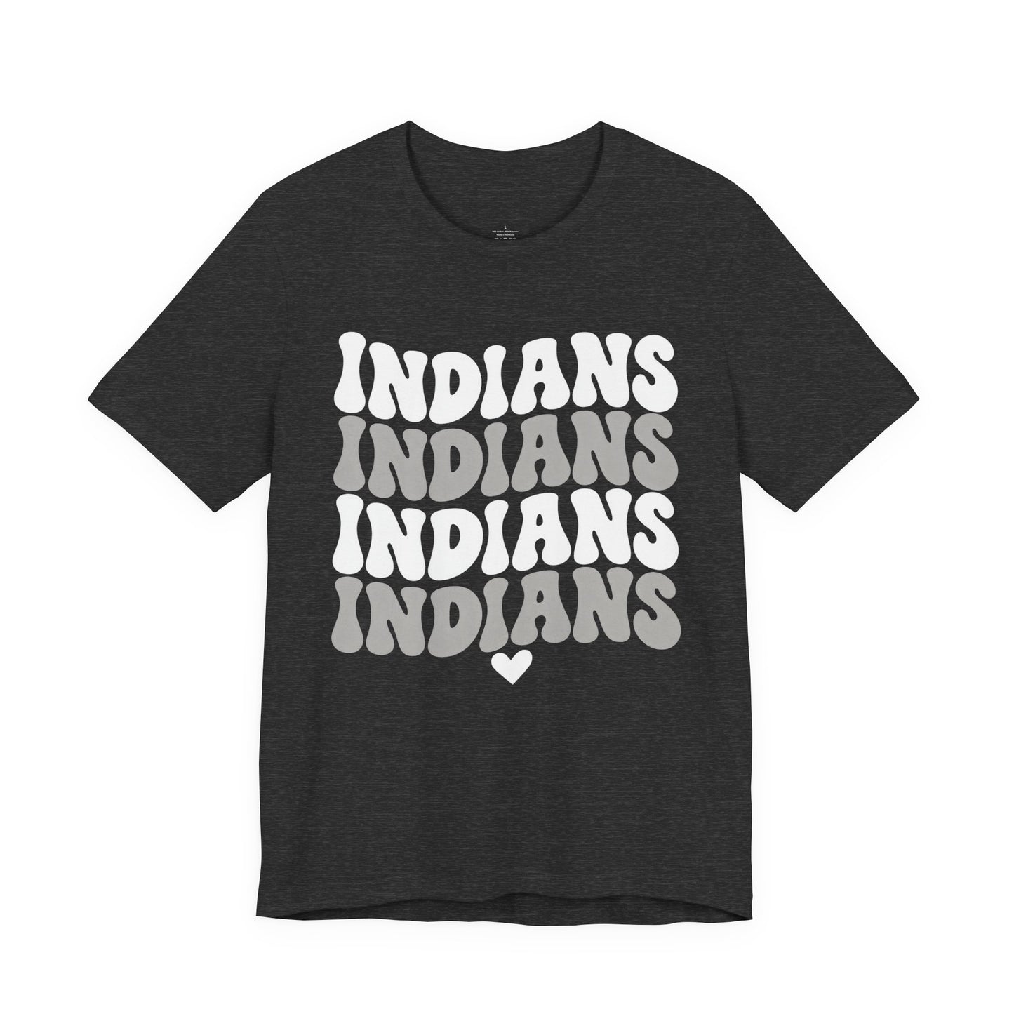 Indians Retro Stack Tee — Vintage Script Team Pride T-Shirt