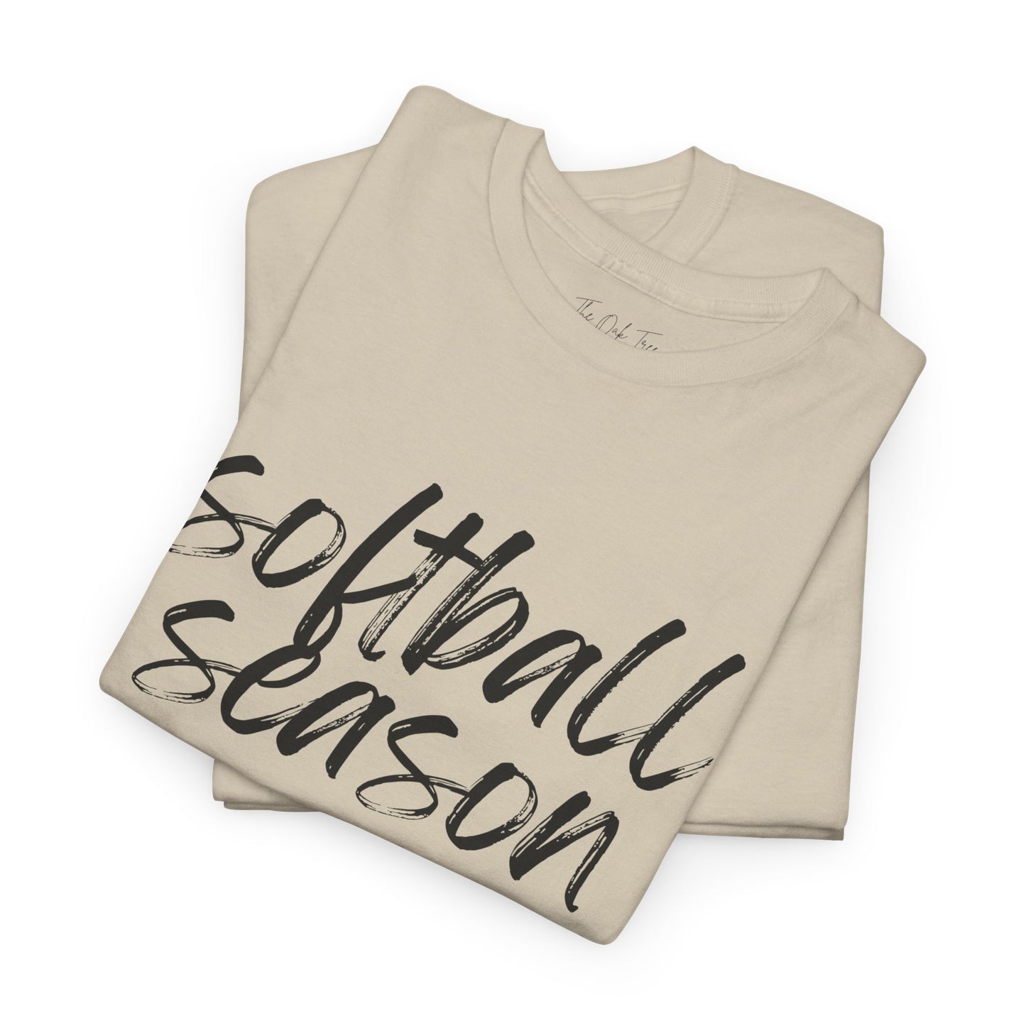 Softball Season- Black Text Tee