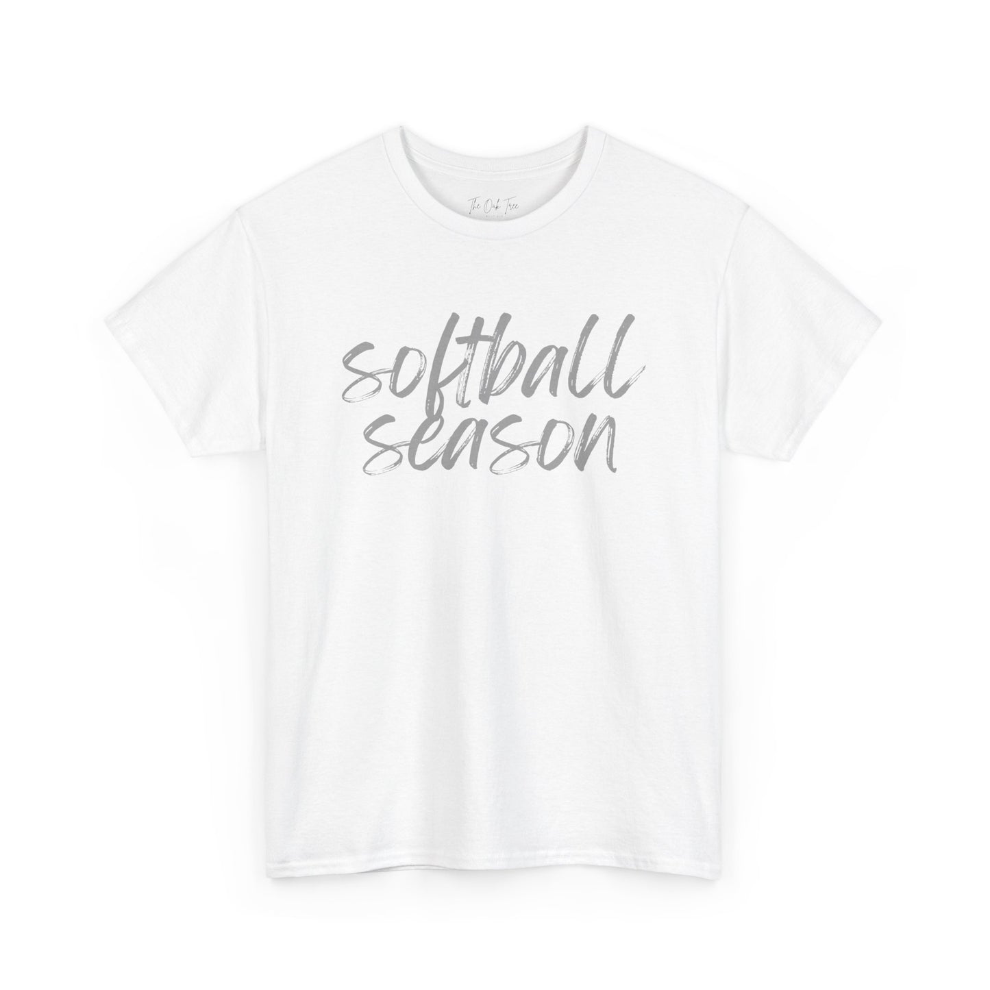 Softball Season- Grey Text Tee
