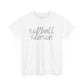 Softball Season- Grey Text Tee