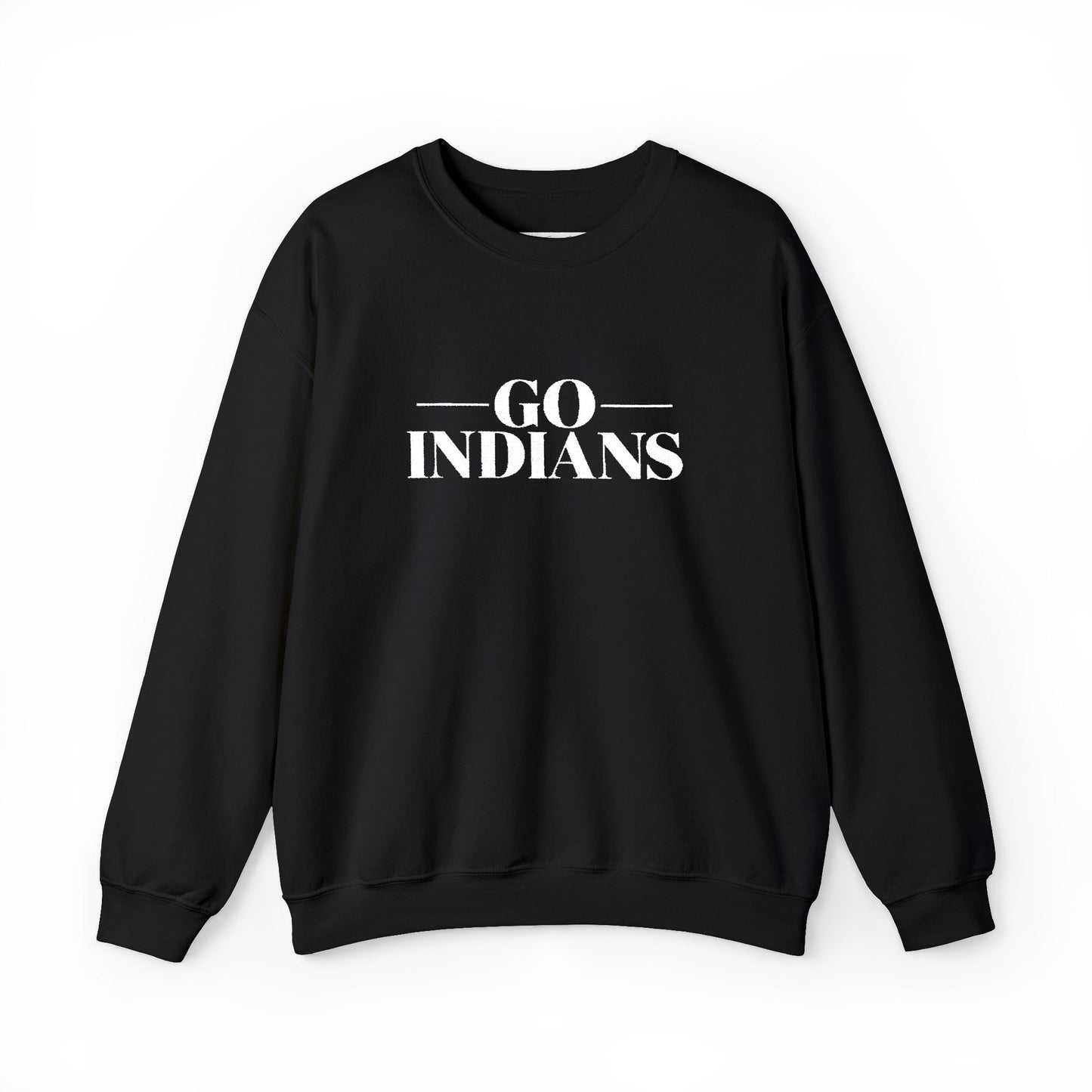 Embroidered Crewneck Sweatshirt - Go Indians