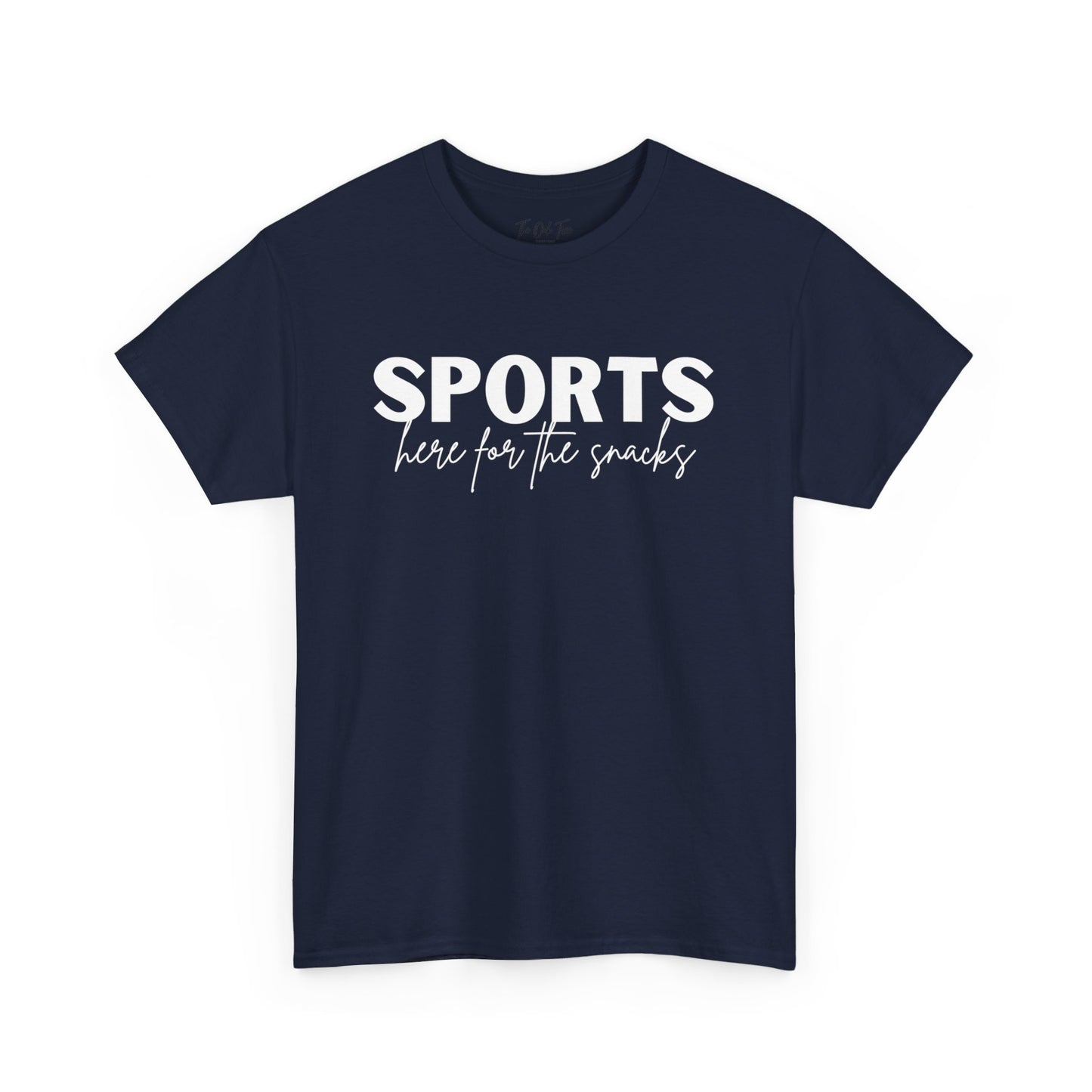 Sports Here for the Snacks Unisex Heavy Cotton Tee