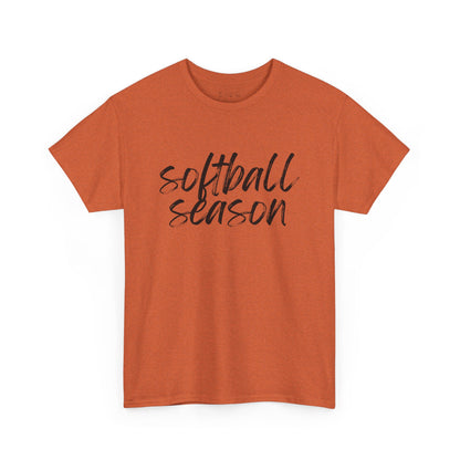 Softball Season- Black Text Tee
