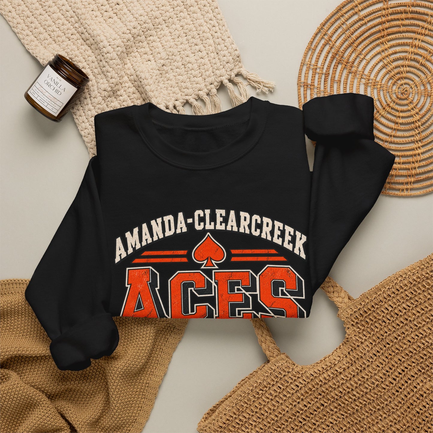 Amanda-Clearcreek Aces Vintage Crewneck Sweatshirt