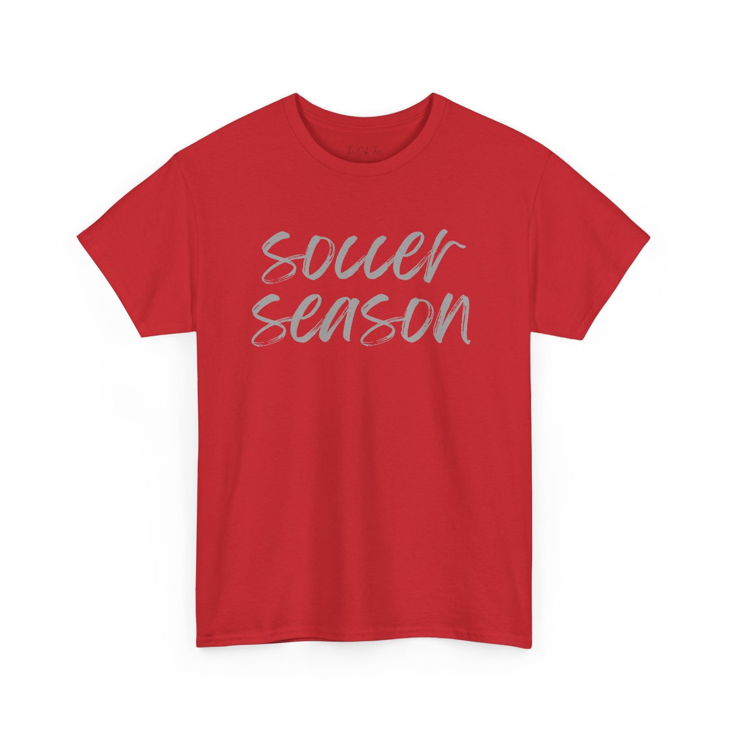 Soccer Season- Grey Text Tee