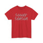 Soccer Season- Grey Text Tee