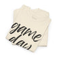 Game Day- Black Text Script Tee