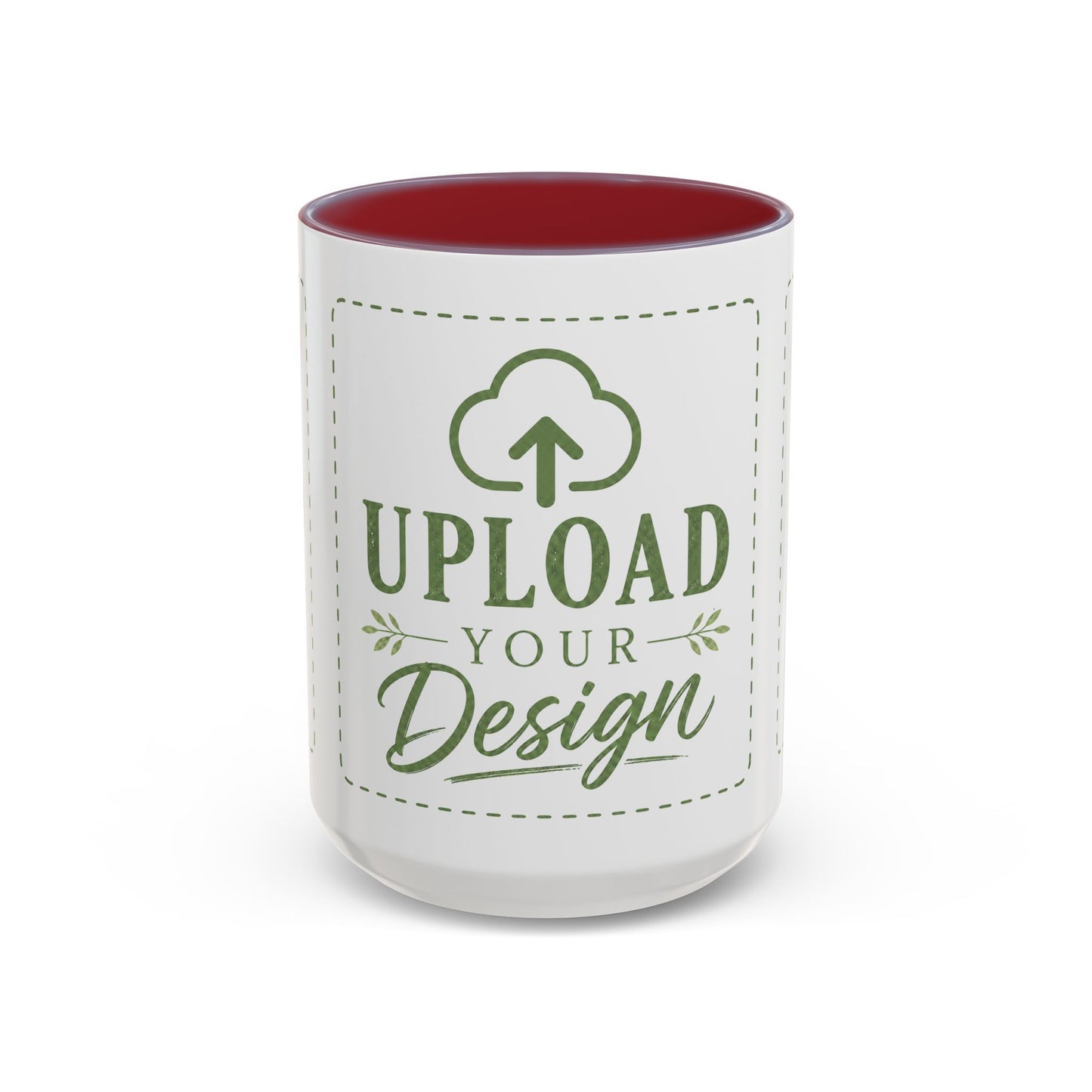 Custom Accent Coffee Mug – Custom Upload Design Ceramic Mug (11oz & 15oz)