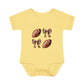 Baby Bodysuit — Football & Bow Pattern Infant Onesie (Cute Game Day Outfit)