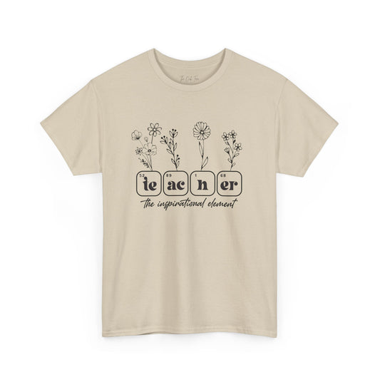 Teacher The Inspirational Element Unisex Heavy Cotton Tee