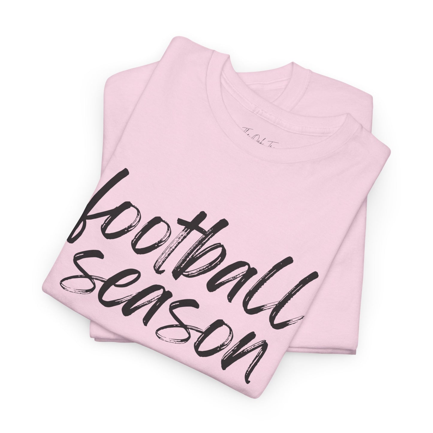 Football Season- Black Text Tee