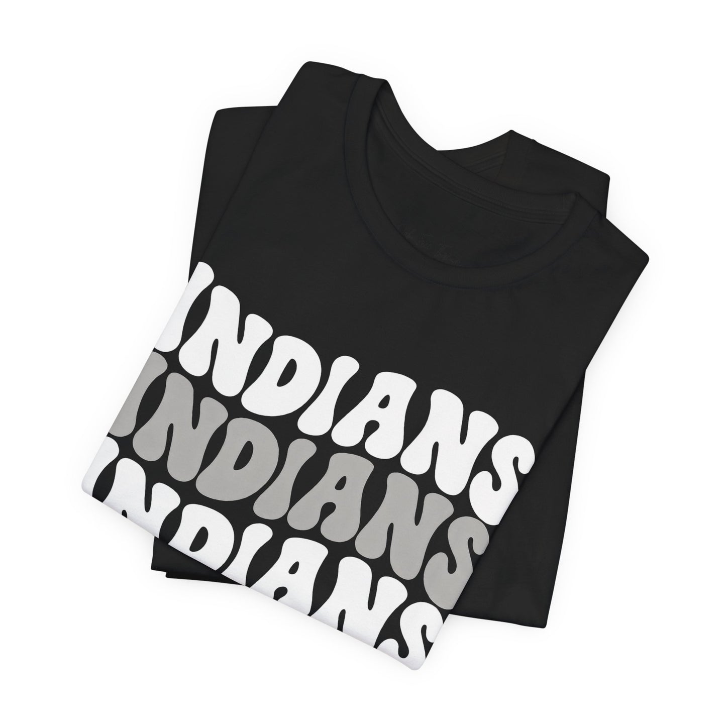 Indians Retro Stack Tee — Vintage Script Team Pride T-Shirt