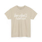 Baseball Season- White Text Tee