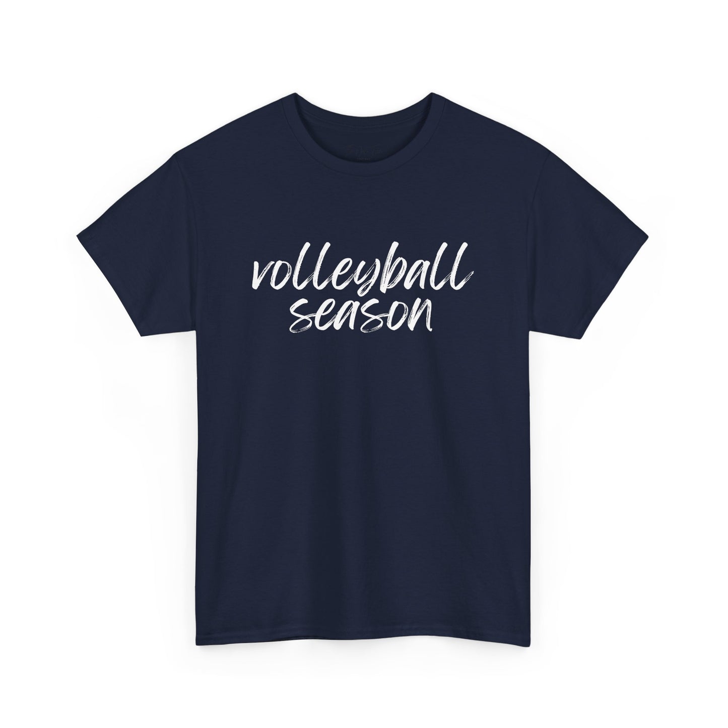 Volleyball Season- White Text Tee