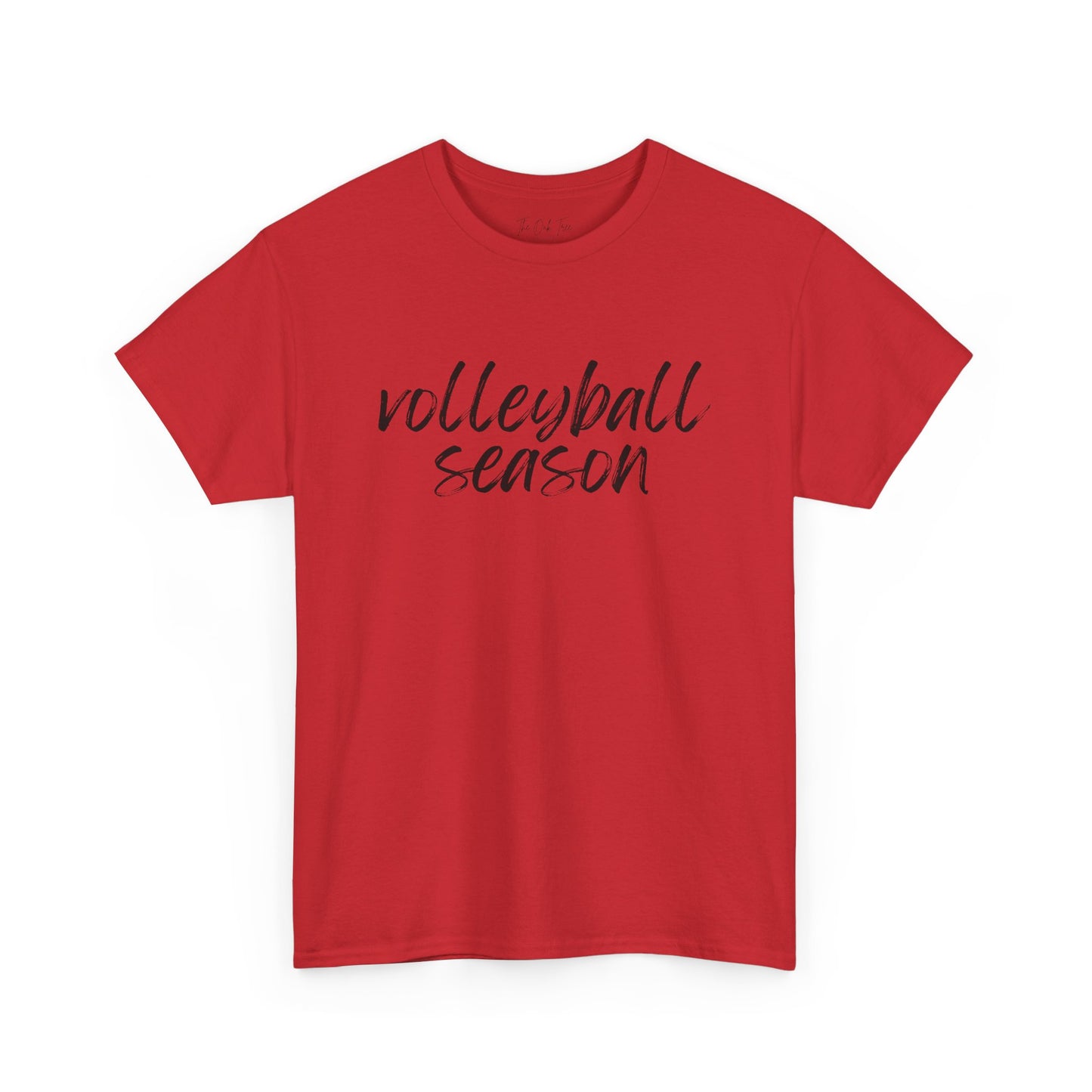 Volleyball Season- Black Text Tee