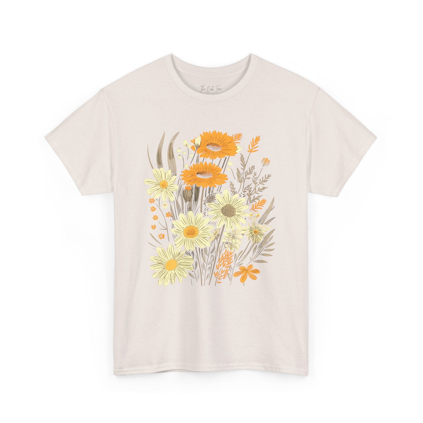 Floral Collage Unisex Heavy Cotton Tee