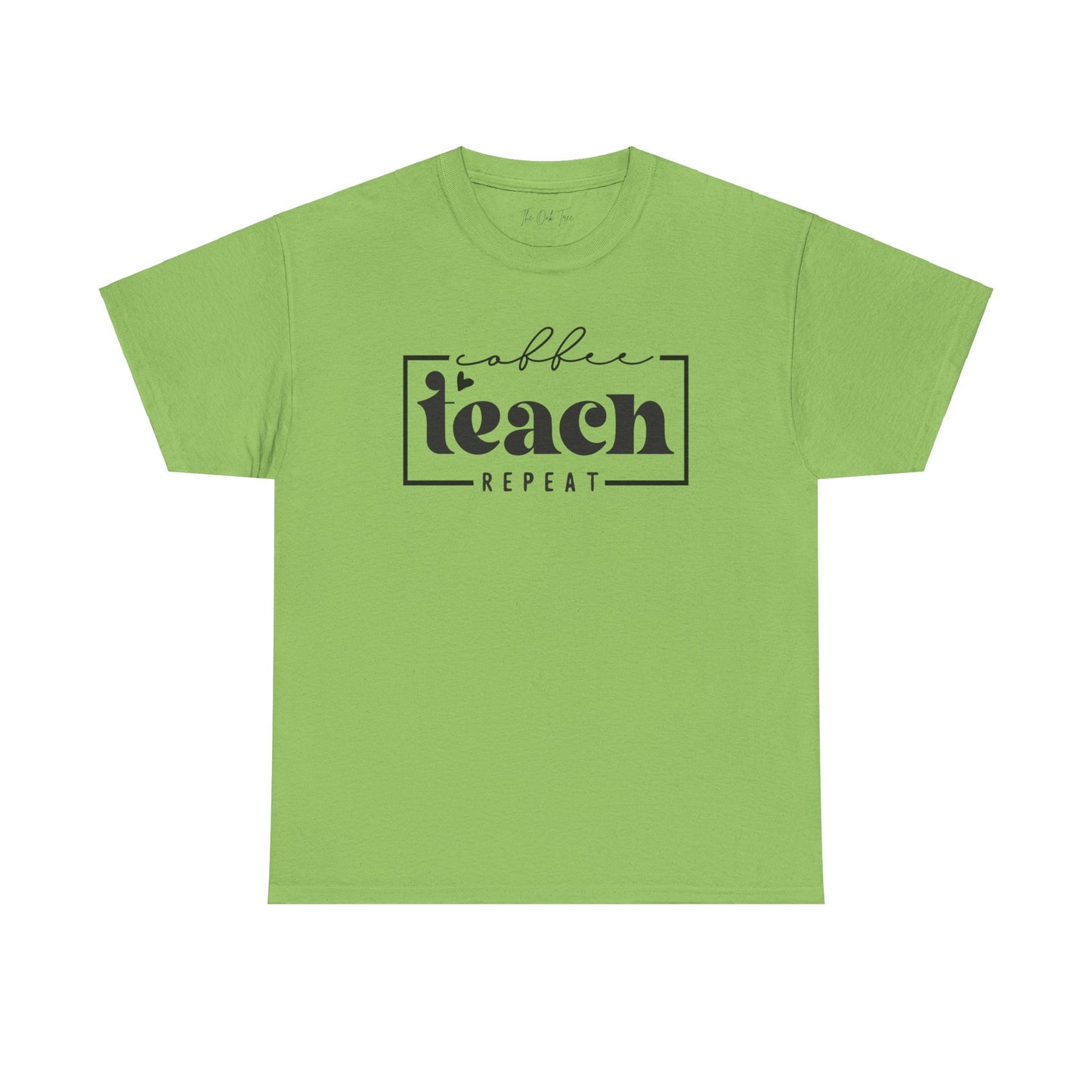 Coffee Teach Repeat Unisex Heavy Cotton Tee