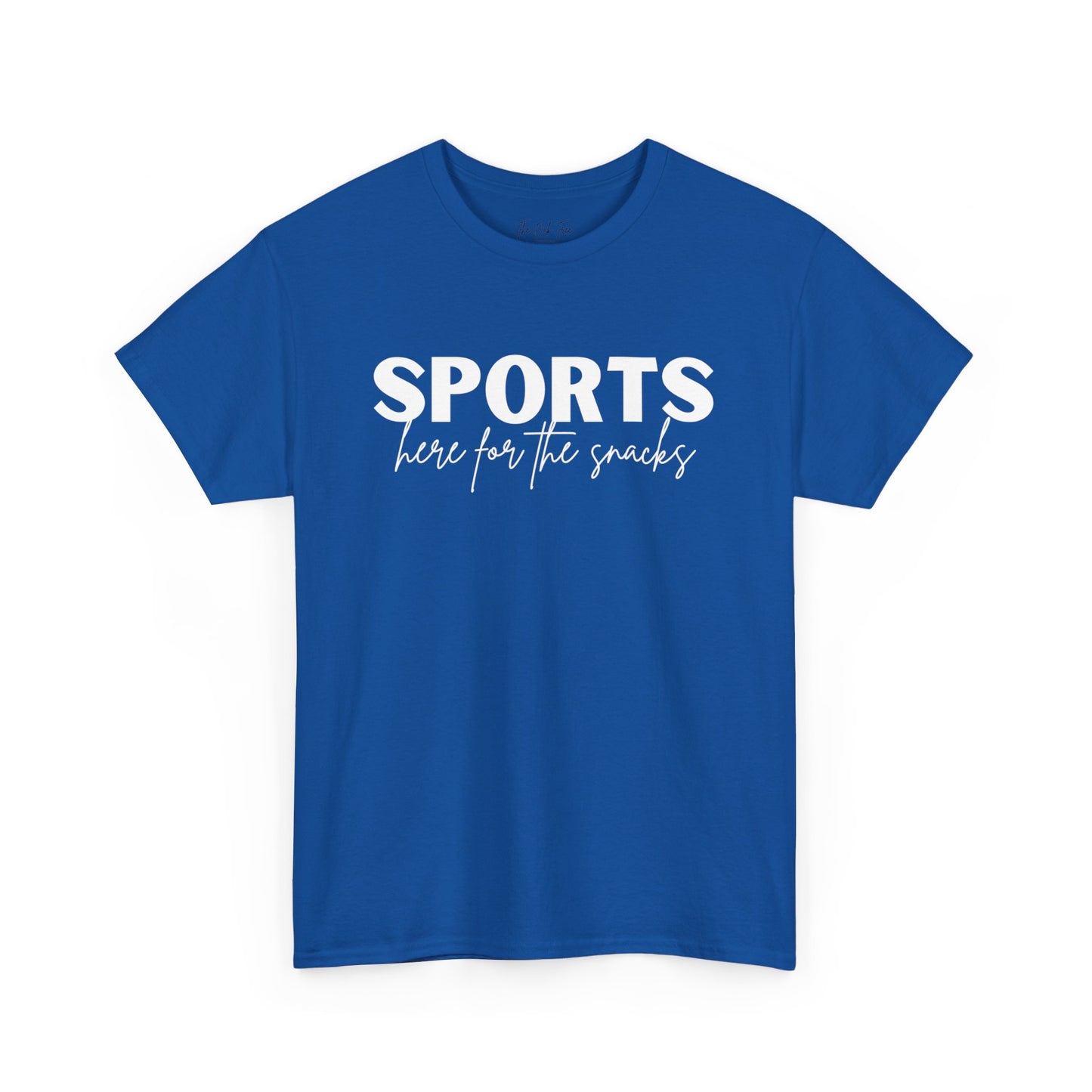 Sports Here for the Snacks Unisex Heavy Cotton Tee
