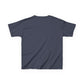 Kids Football & Bows T‑Shirt — Cute Gridiron Pattern for Girls, Youth Game Day Tee