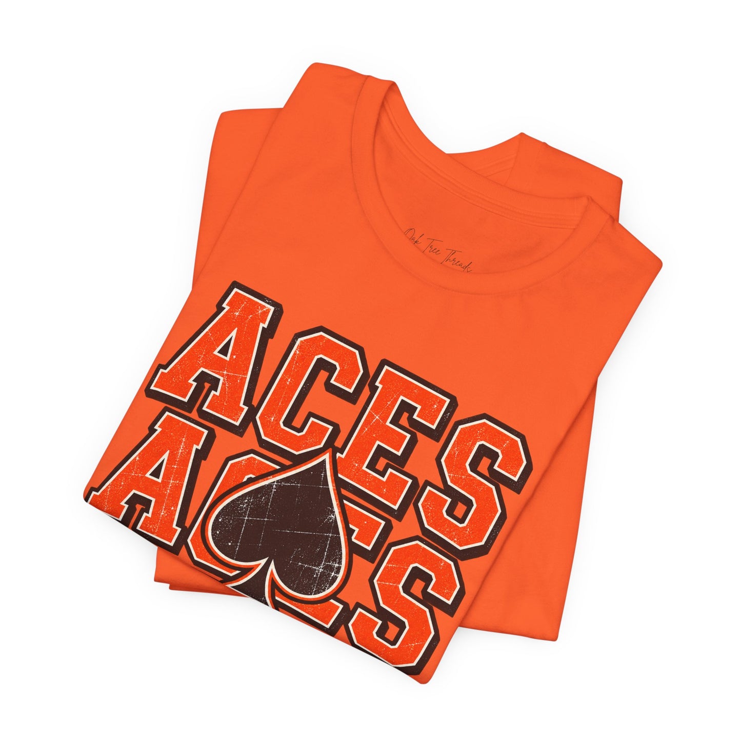 Amanda-Clearcreek Aces Stacked Adult Tee