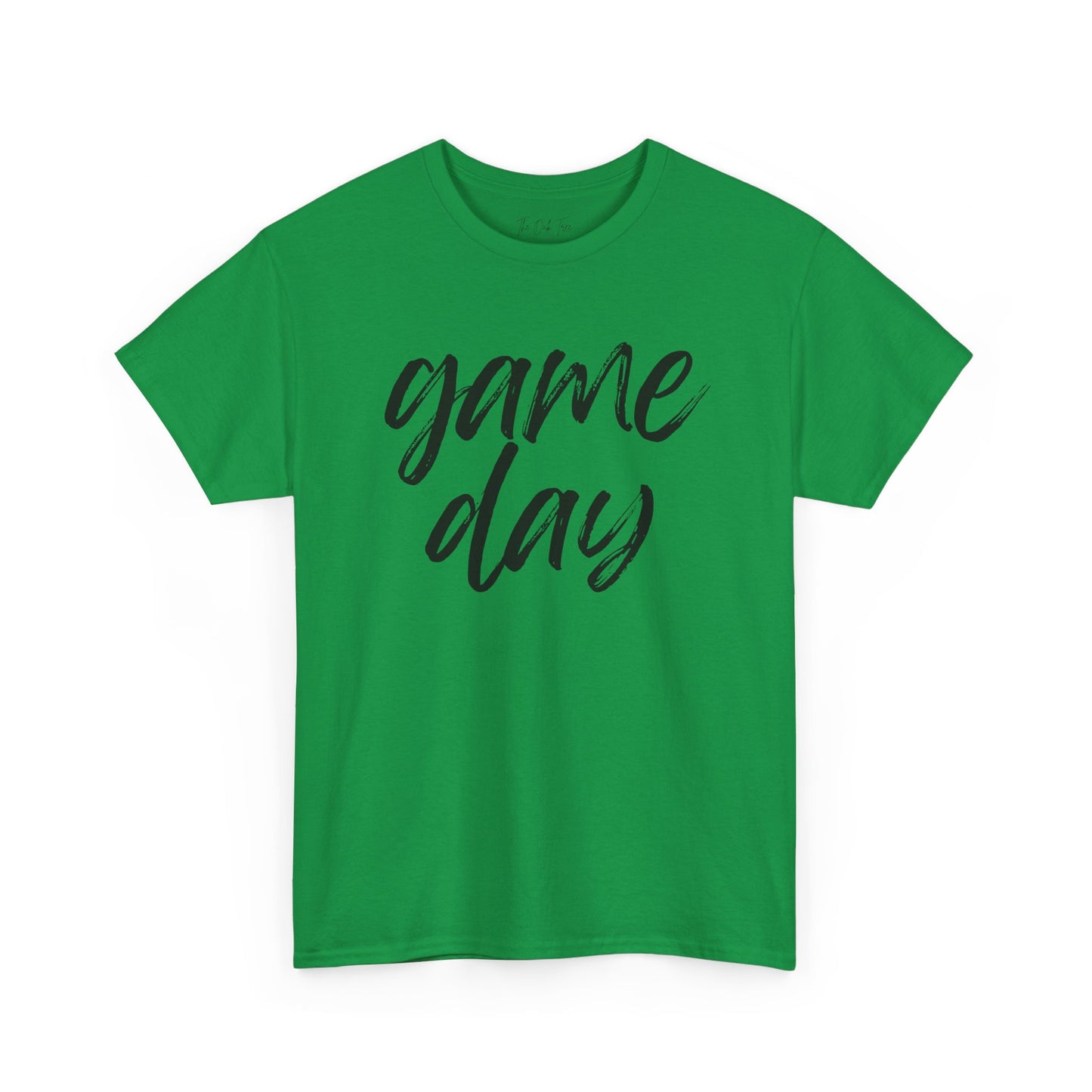 Game Day- Black Text Script Tee